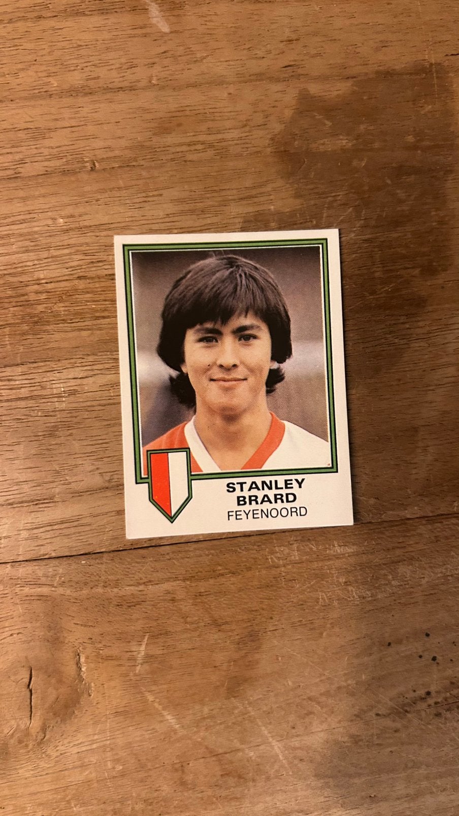 Panini Voetbal 81 plaatje Stanley Brard Feyenoord, Verzenden, Zo goed als nieuw, Plaatje