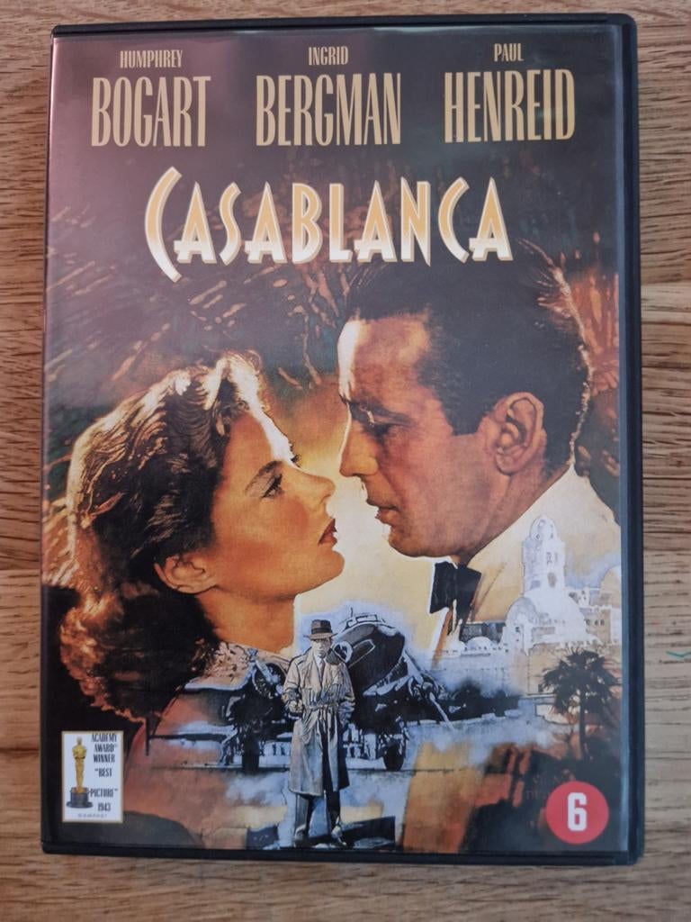 Casablanca , 1943, Drama, Ophalen of Verzenden, Zo goed als nieuw, Alle leeftijden