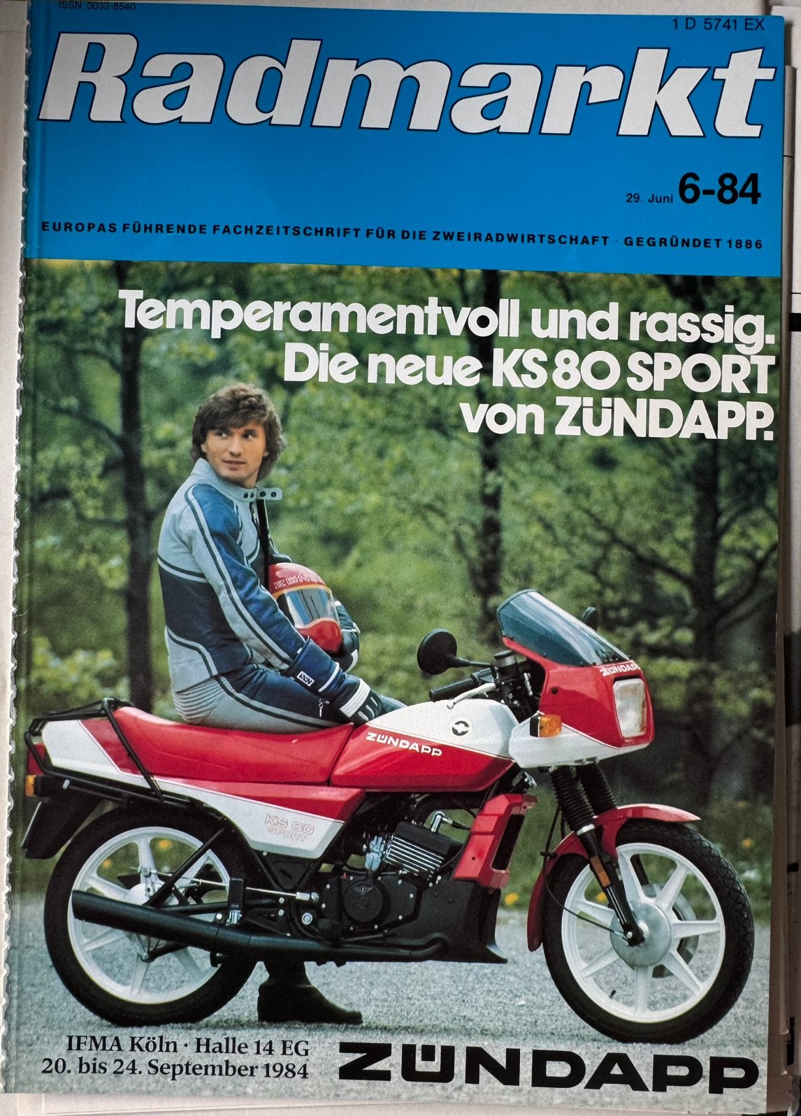 Advertentie 1984 Zündapp KS80 Sport, Verzenden, Zo goed als nieuw, Motoren