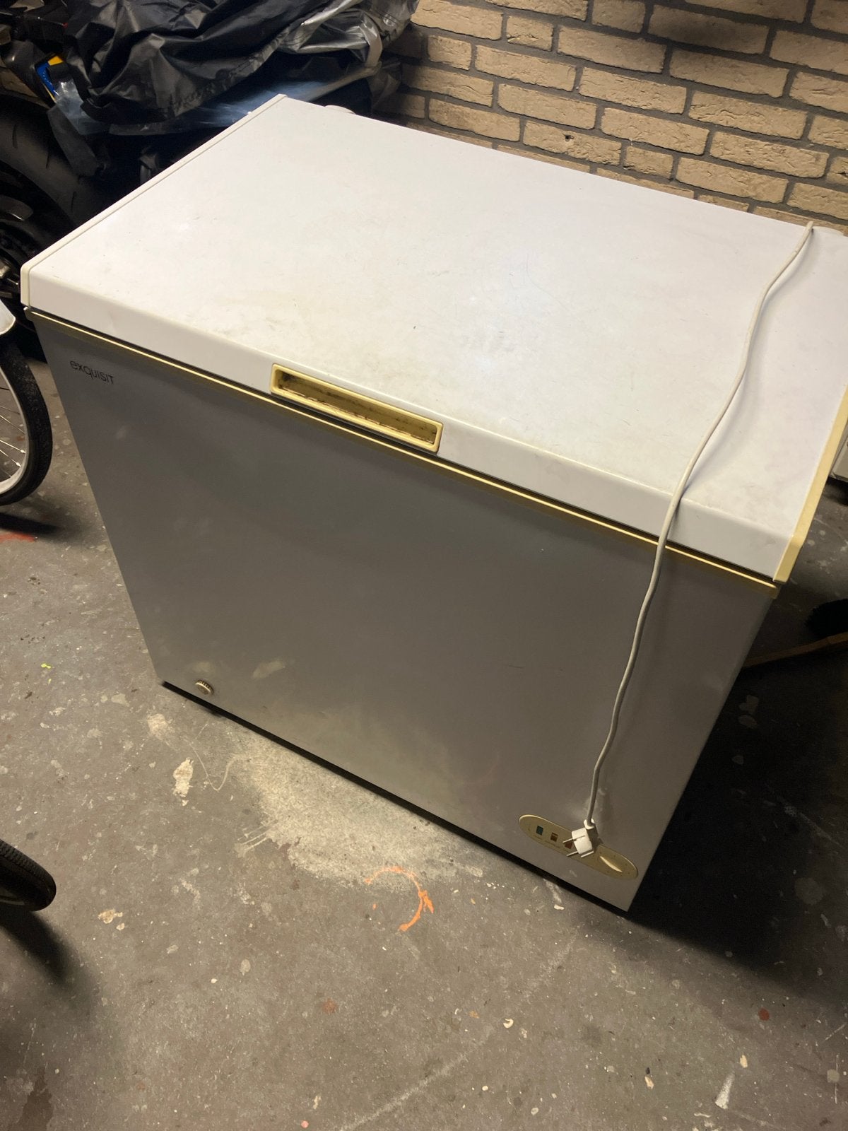 Exquisit GTE215 Diepvrieskist 197L, Vrieskist, Gebruikt, Vrijstaand, 90 cm of meer