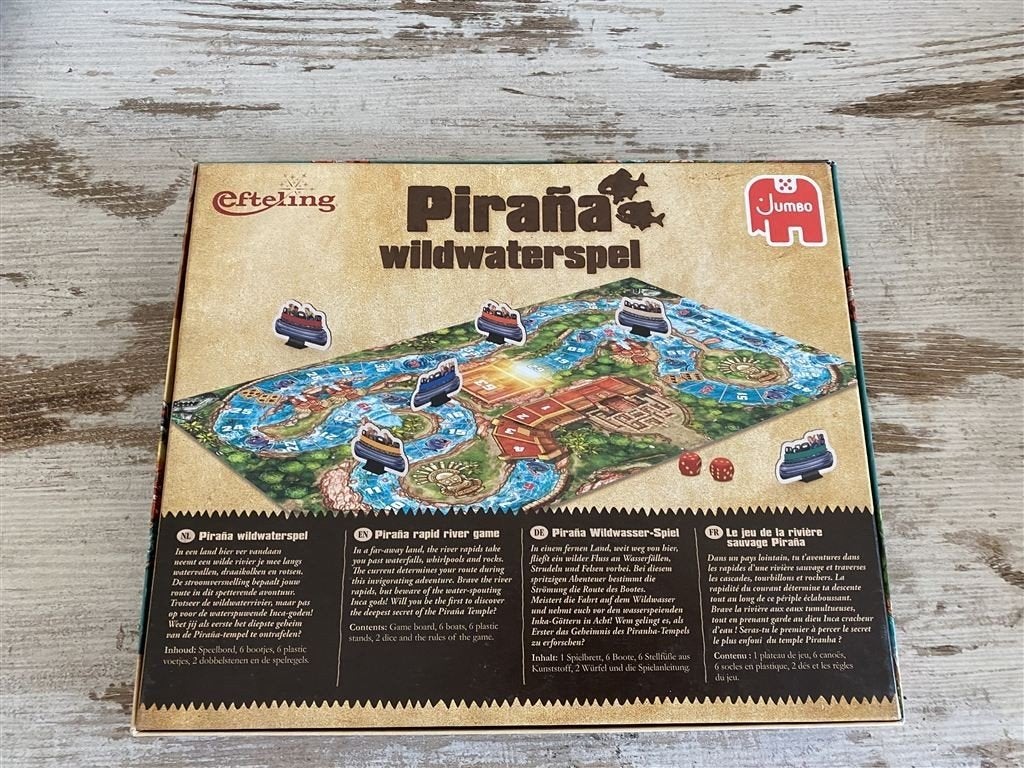 Efteling piranha wildwaterspel [s941], Hobby en Vrije tijd, Verzenden, Zo goed als nieuw