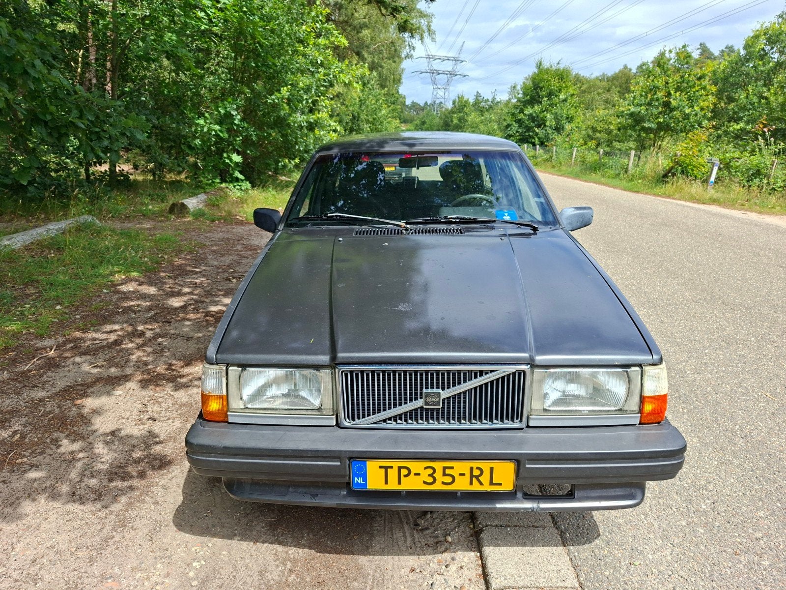 Volvo 740 2.3 GL K6 1988 Grijs, Zwart, 4 cilinders, Origineel Nederlands, Stationwagon