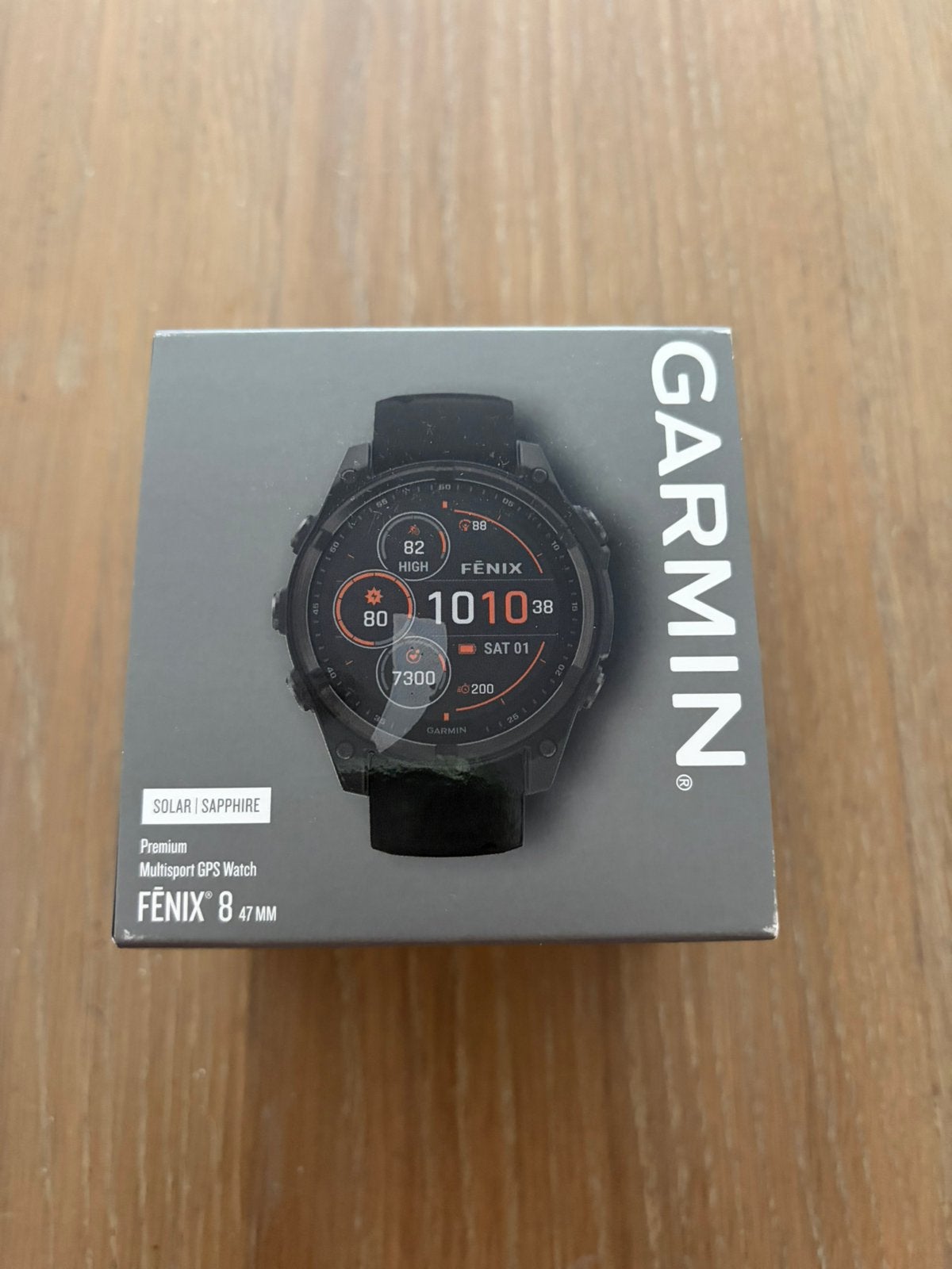 Garmin Fenix 8 Sapphire Solar 47mm ( Nieuwstaat ), Zwart, Ophalen of Verzenden, Zo goed als nieuw, Waterdicht