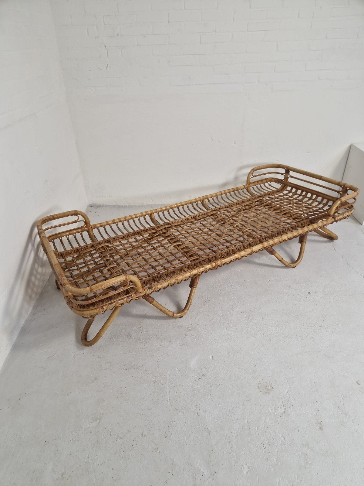 Vintage Rohe Noordwolde rotan daybed - jaren 70, Ophalen