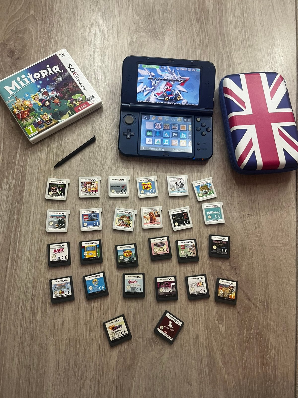 Nintendo 3DS XL Blauw met 25 games en hoes, Spelcomputers en Games, Spelcomputers | Nintendo 2DS en 3DS, Met games, Blauw, 3DS XL