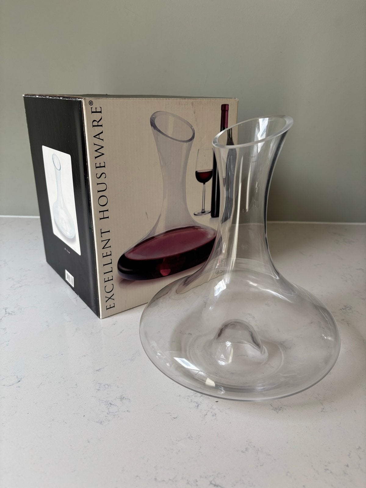 Decanteerkaraf van glas - Excellent Houseware, Ophalen, Zo goed als nieuw