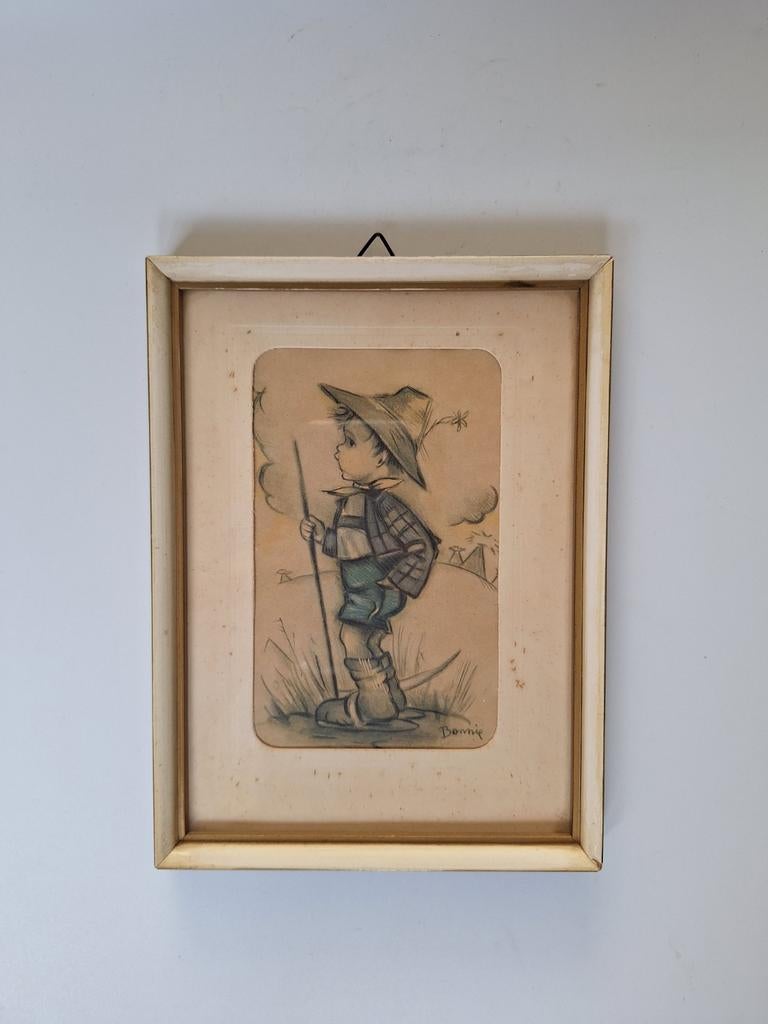 Ingelijste Hummel prent Bonnie, Ophalen of Verzenden