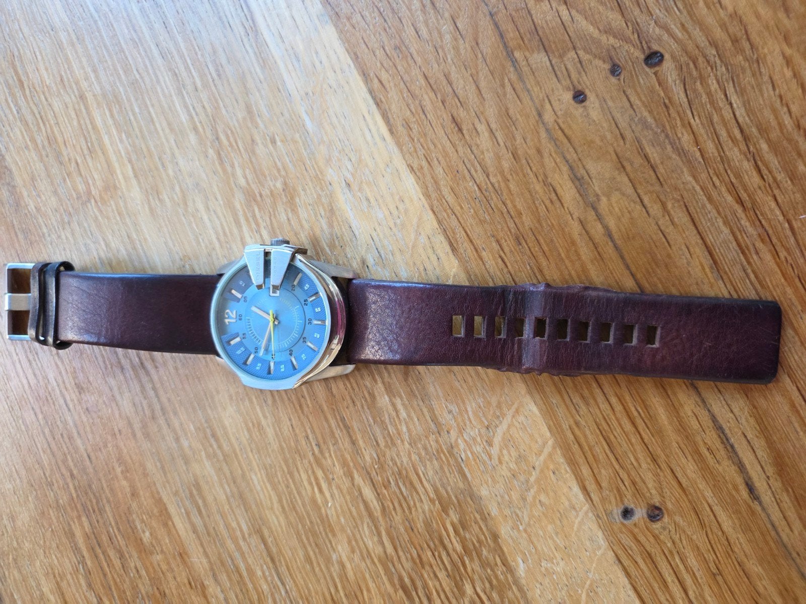 Diesel Master chief DZ1399, Overige merken, Polshorloge, Ophalen of Verzenden, Leer