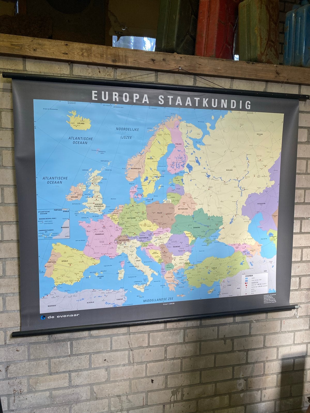 Grote staatkundige kaart van Europa - De Evenaar, Ophalen, 2000 tot heden, Europa Overig, Landkaart