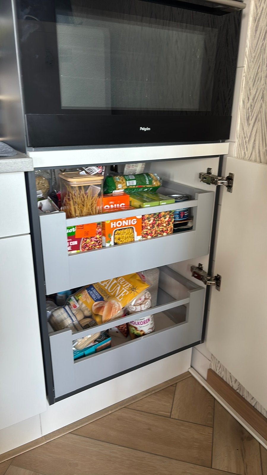 Keukenkast Bruynzeel 1.90x60(zonder combimagnetron), Ophalen, Zo goed als nieuw, Wit
