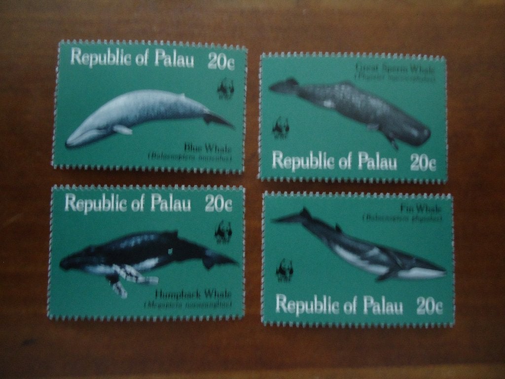 Walvissen Palau 1983, mi. 20-23 postfris, Ophalen of Verzenden, Postfris, Dier of Natuur