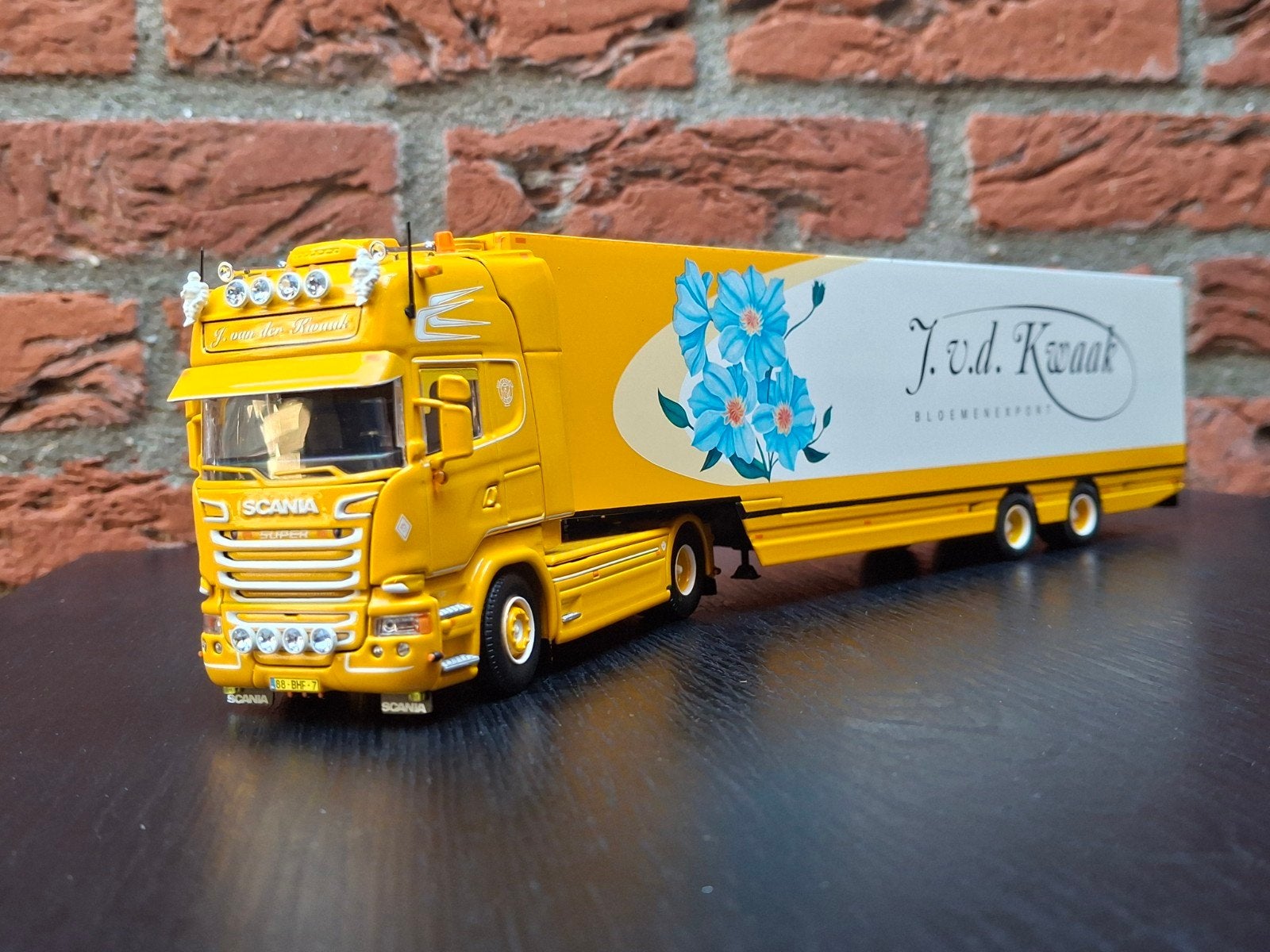 Tekno Scania R  J.v.d Kwaak Rijnsburg NIEUWSTAAT, Ophalen of Verzenden, Zo goed als nieuw, Bus of Vrachtwagen, Tekno