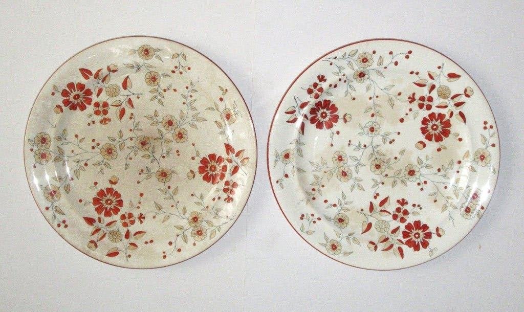 Antiek twee Ridgway Ironstone Persia borden, England ca 1880, Ophalen of Verzenden