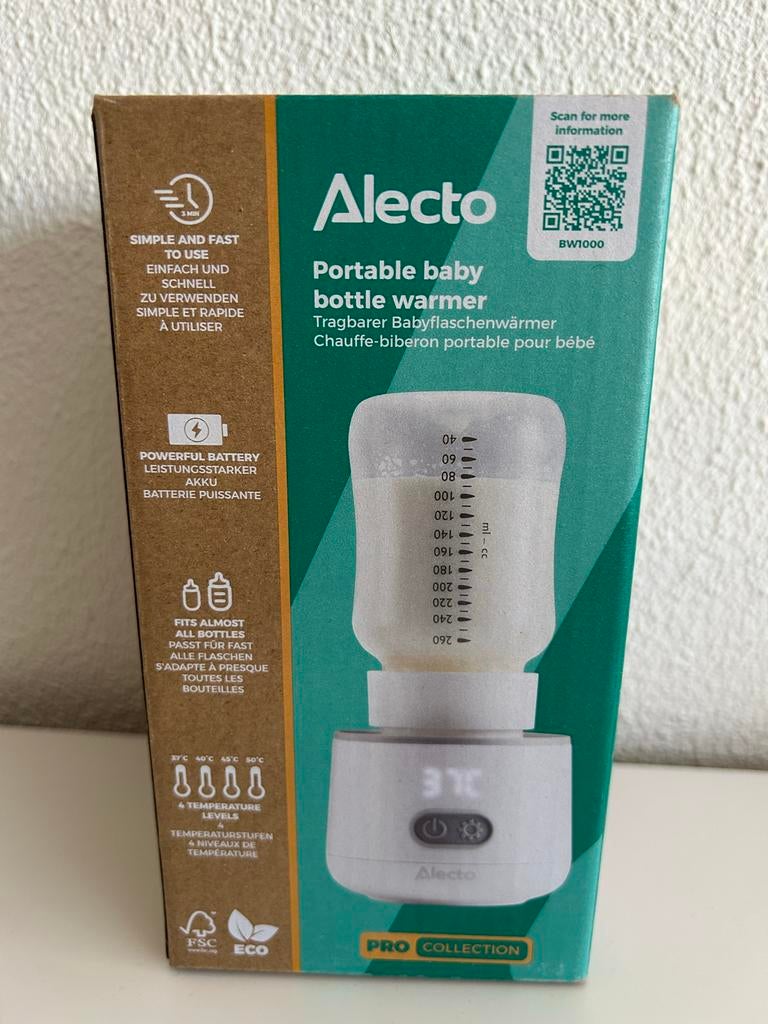 Alecto Portable Flessenwarmer - Ideaal voor Onderweg, Ophalen, Nieuw