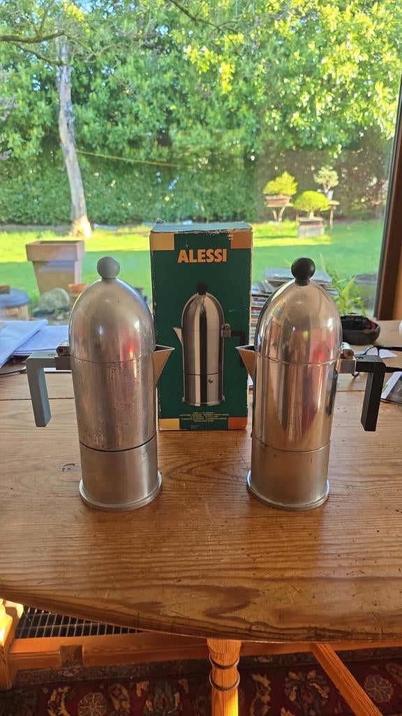 2 Alessi Caffettiera voor 6 kopjes koffie, Huis en Inrichting, Keuken | Keukenbenodigdheden, Gebruikt, Ophalen of Verzenden