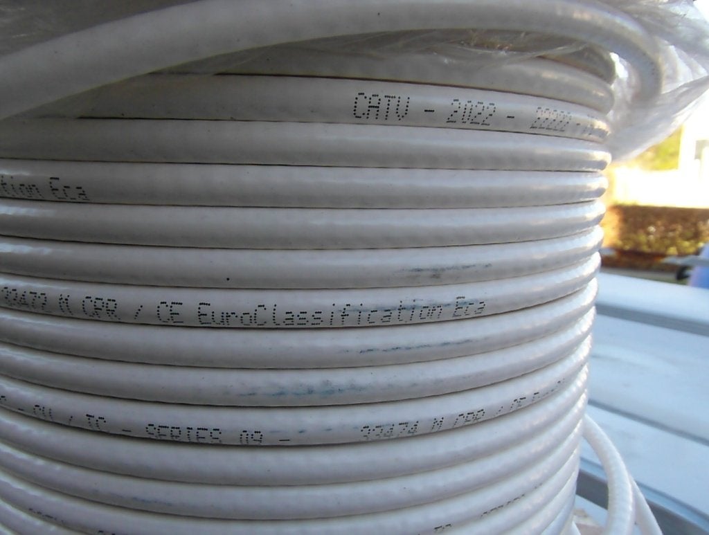 coax kabel 50 meter, Ophalen, Nieuw, 10 meter of meer, Coaxiale kabel
