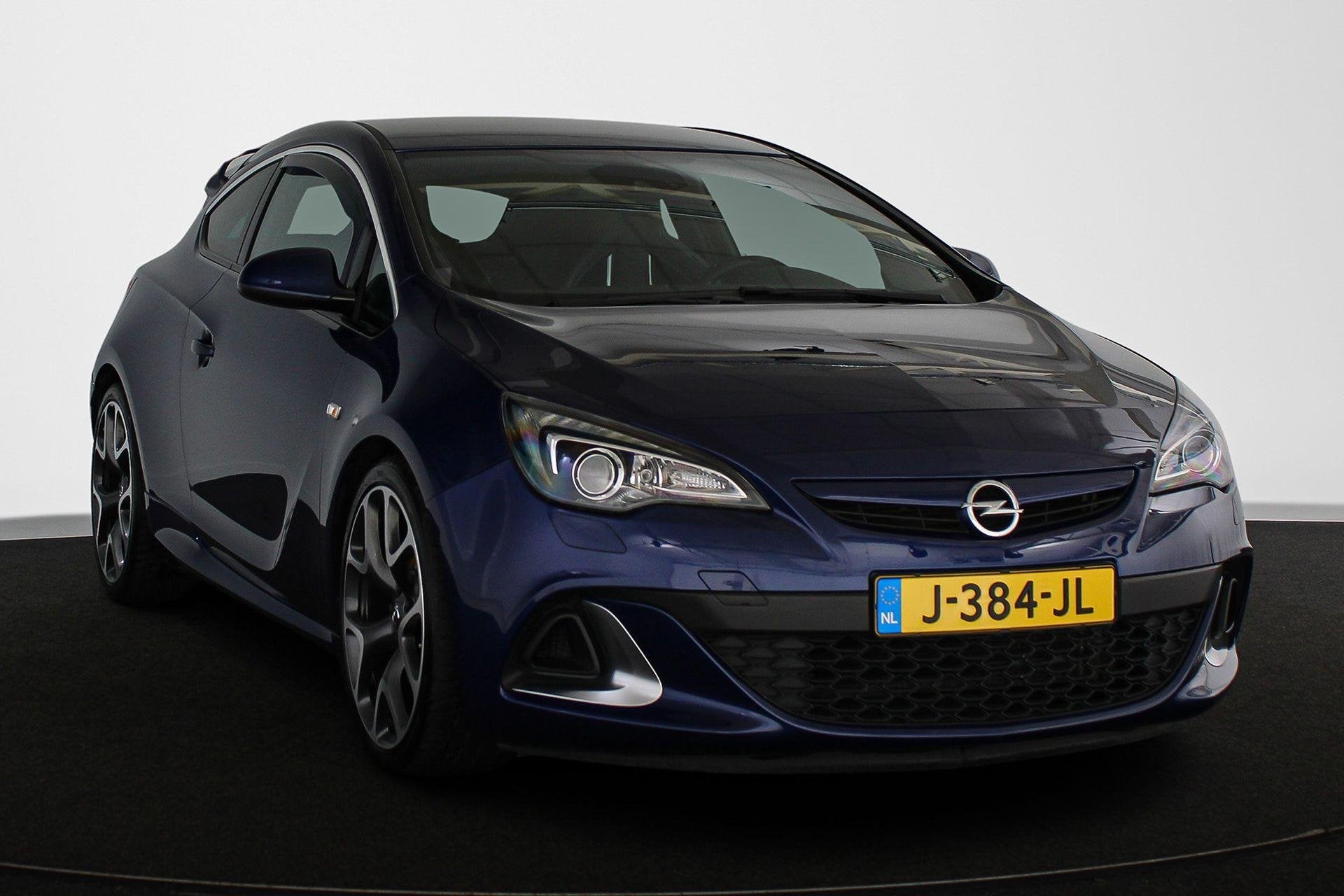 Opel Astra GTC 2.0 Turbo OPC 280PK Leder Recaro Kuipstoelen, 1998 cc, Gebruikt, 4 cilinders, Blauw