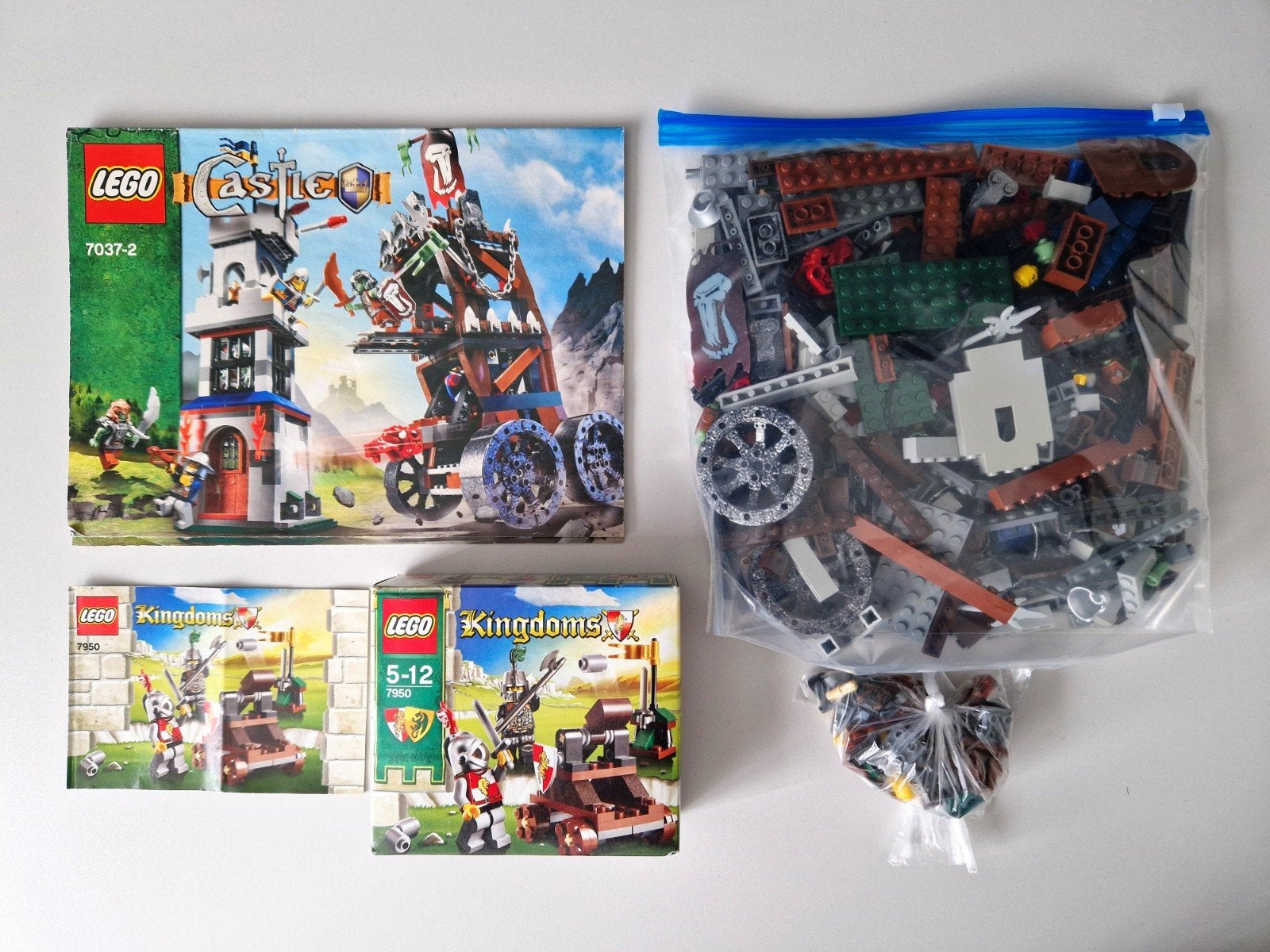 LEGO Castle Aanval op de Toren & Kingdom Ridderduel | #7037, Gebruikt, Lego, Ophalen of Verzenden, Castle