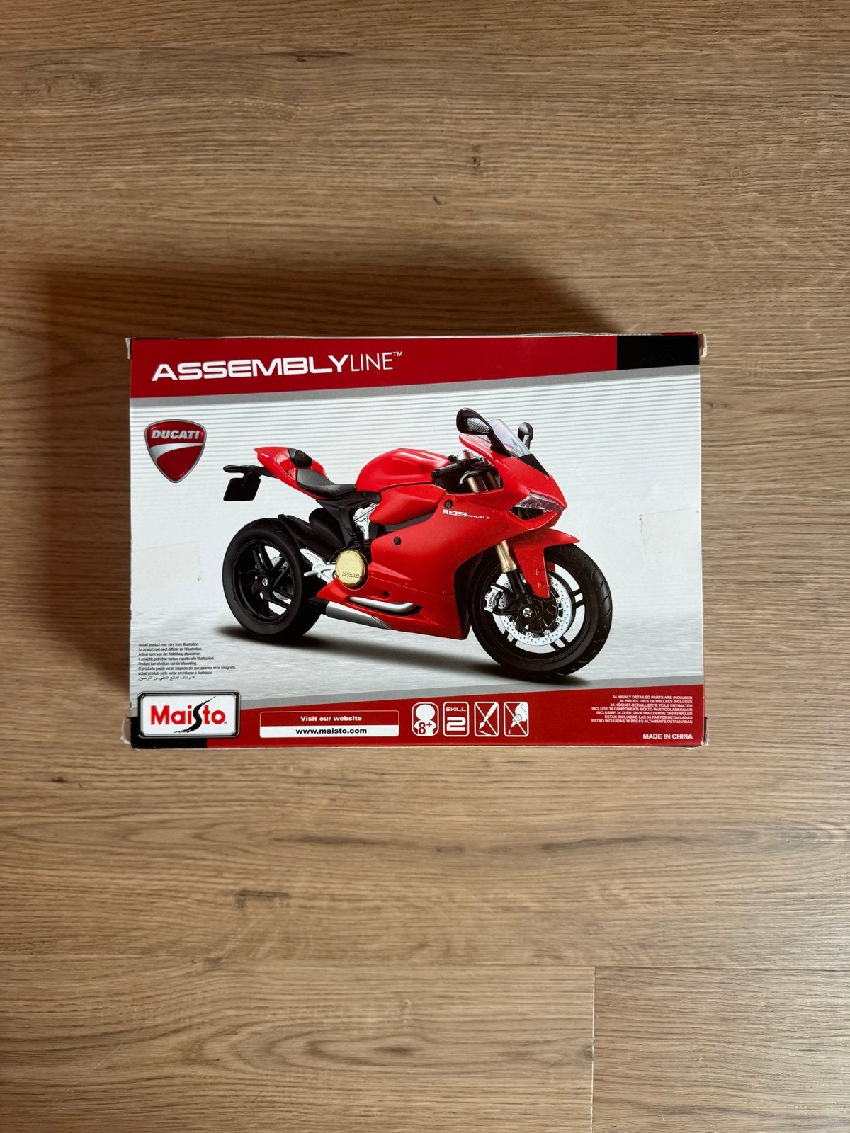Maisto Assembly Line Ducati 1199 Panigale modelbouw, 1:32 tot 1:50, Overige typen, Nieuw, Ophalen