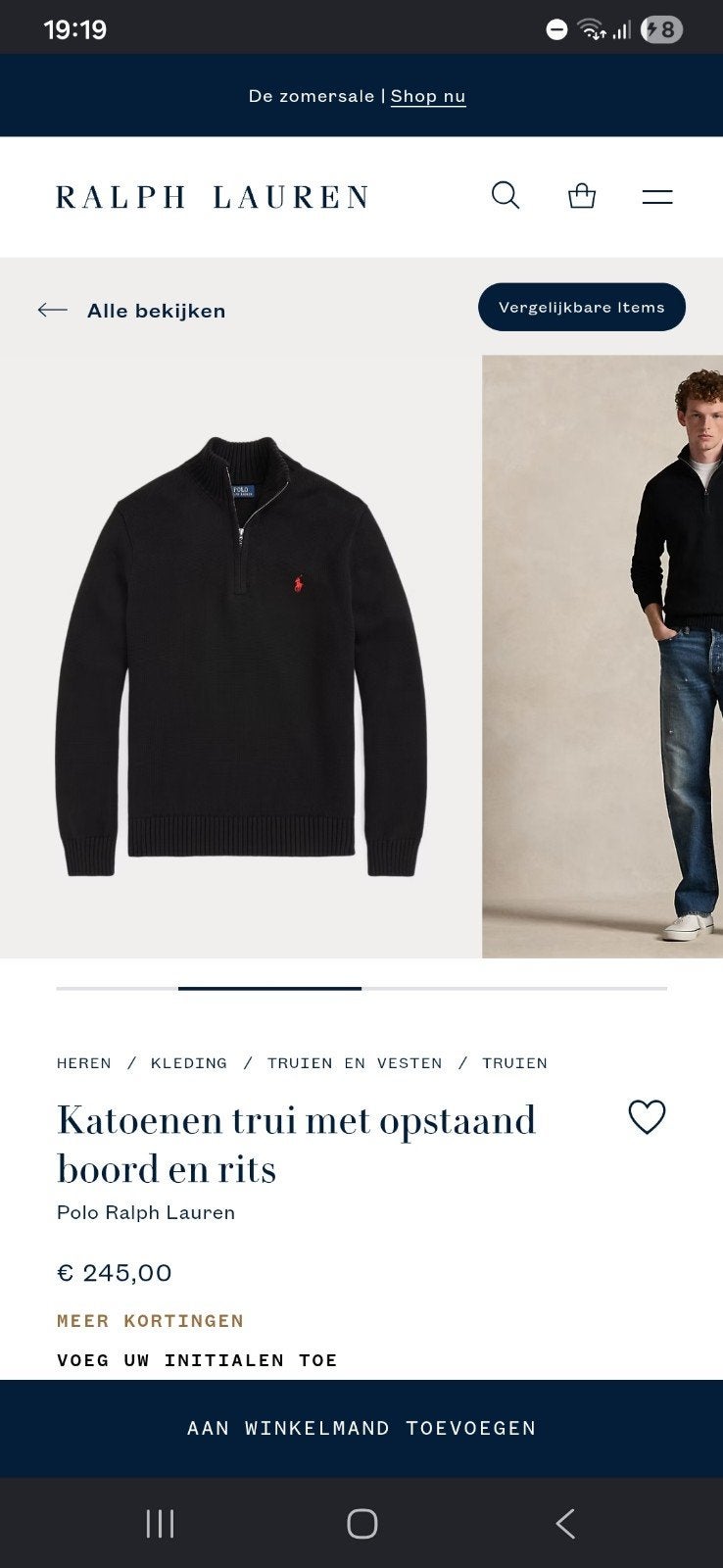 Ralph Lauren Zip-up Trui - Gebruikt, Zeer Goede Staat, Ophalen, Overige kleuren, Ralph Lauren, Overige maten