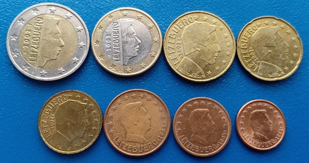 Luxemburg Set Euromunten - 2002, Postzegels en Munten, Munten | Europa | Euromunten, Ophalen of Verzenden, Luxemburg, Overige waardes