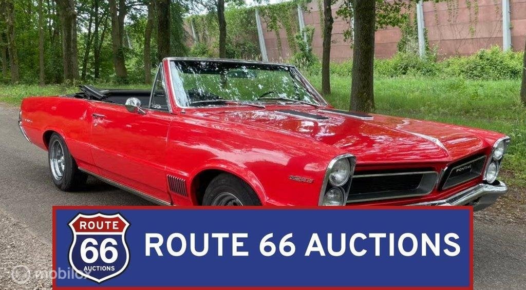 Pontiac LeMans Cabriolet | 1965 | Route 66 Auctions, Auto's, Oldtimers, Pontiac, Overige carrosserieën, Zwart, Bedrijf