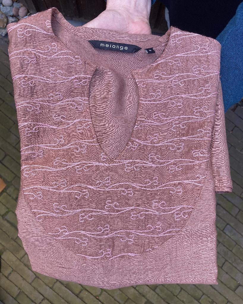 Tuniek India roze bruin maat M, Ophalen of Verzenden, Zo goed als nieuw, Maat 38/40 (M), Roze