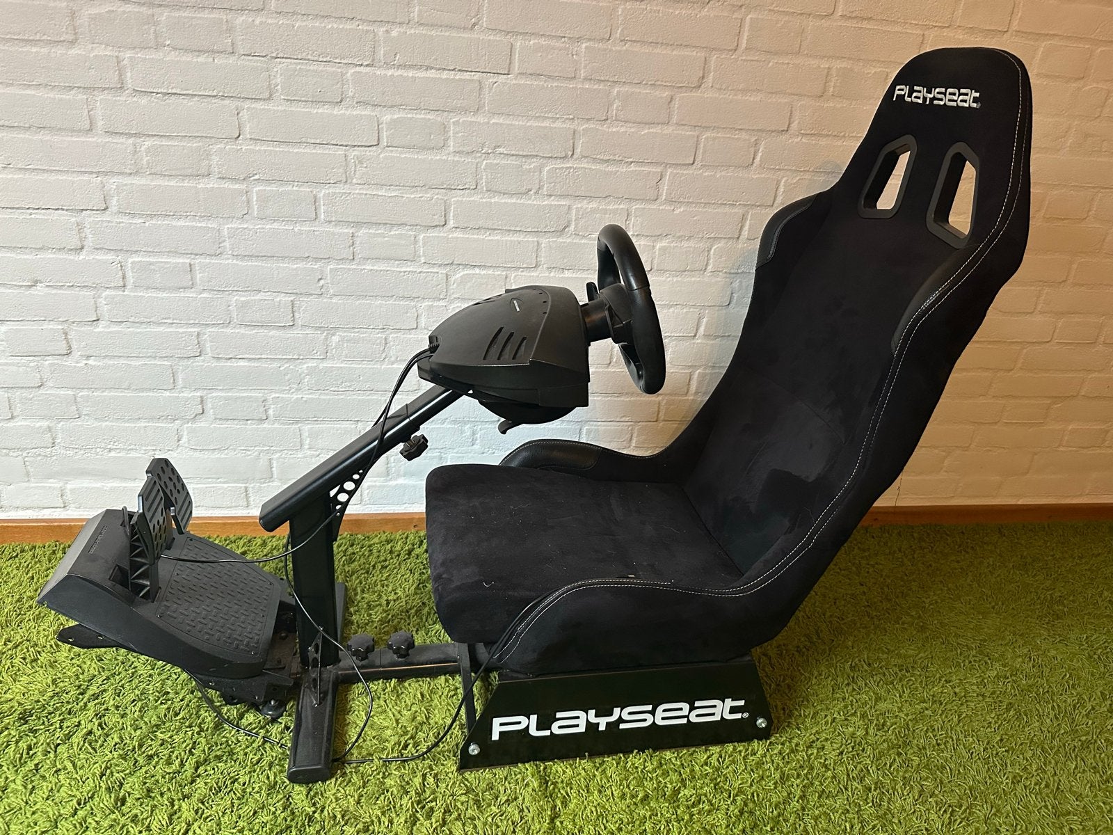 Playseat met Thrustmaster T150 stuur en pedalen, Ophalen, Gebruikt, Playseat of Racestoel, PlayStation 3