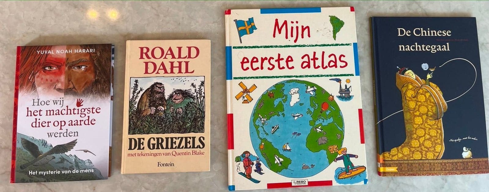 Diverse boeken: Roald Dahl, atlas, sprookjes en meer, Boeken, Kinderboeken | Jeugd | onder 10 jaar, Ophalen of Verzenden, Gelezen