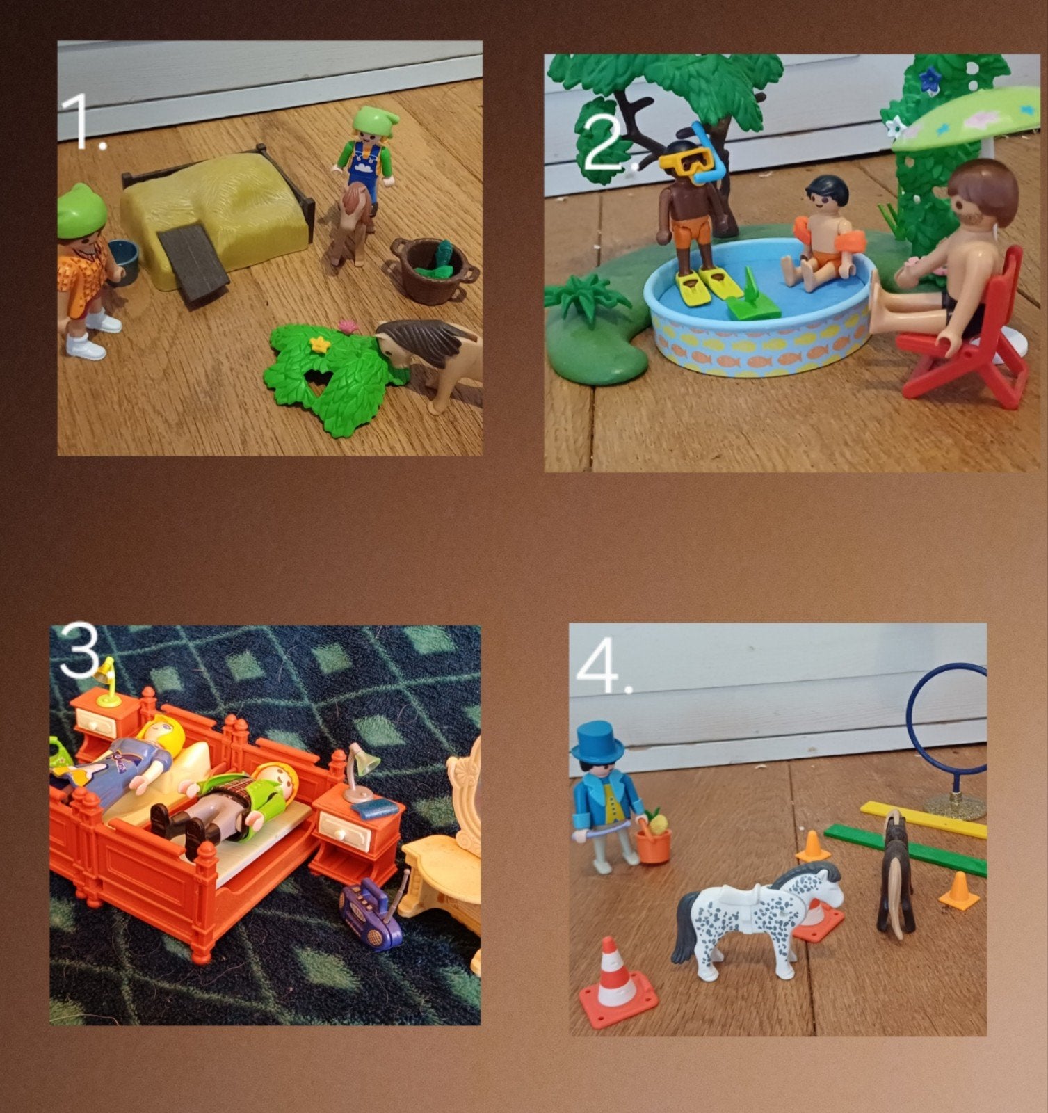 4 playmobil sets, Ophalen of Verzenden