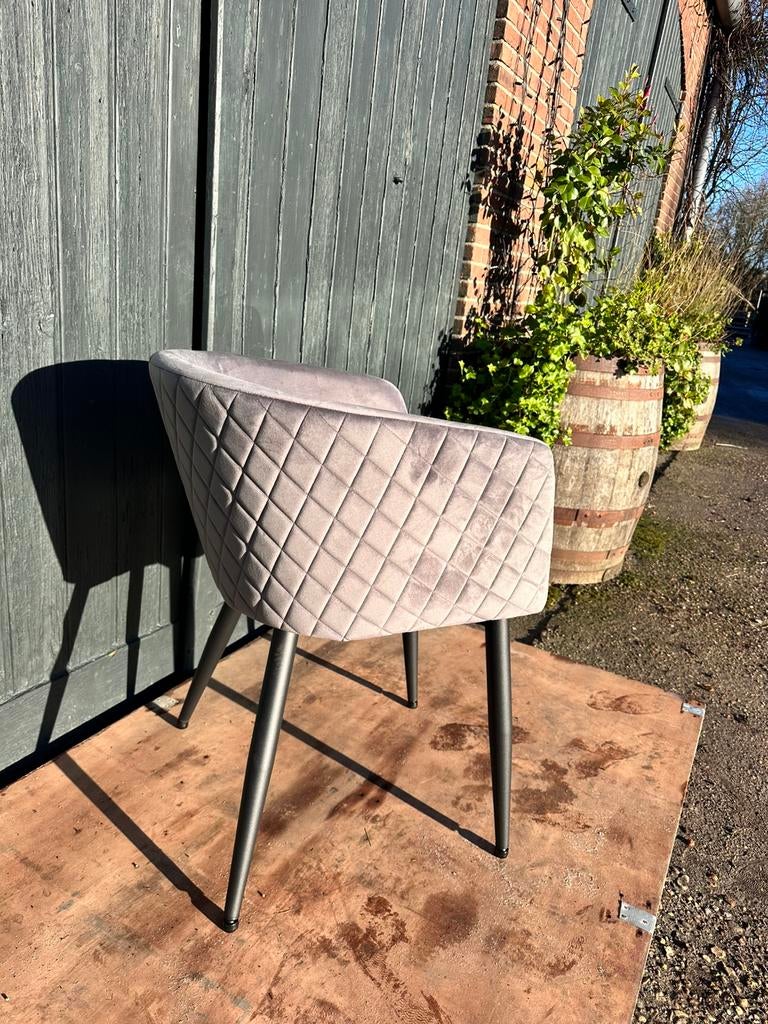 2 grijzen stoelen PTMD, Ophalen, Zo goed als nieuw, Wit