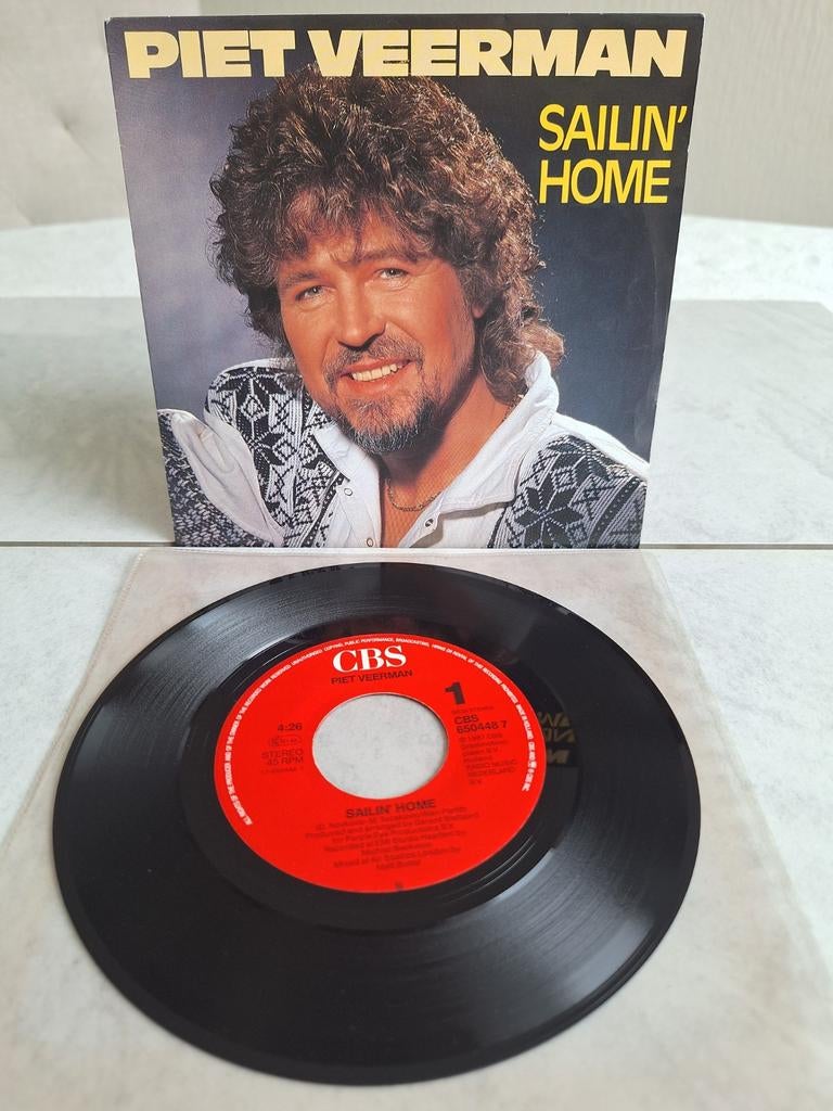 Single van  PIET VEERMAN // SAILIN' HOME ...uit 1987, Ophalen of Verzenden, Zo goed als nieuw, Overige formaten