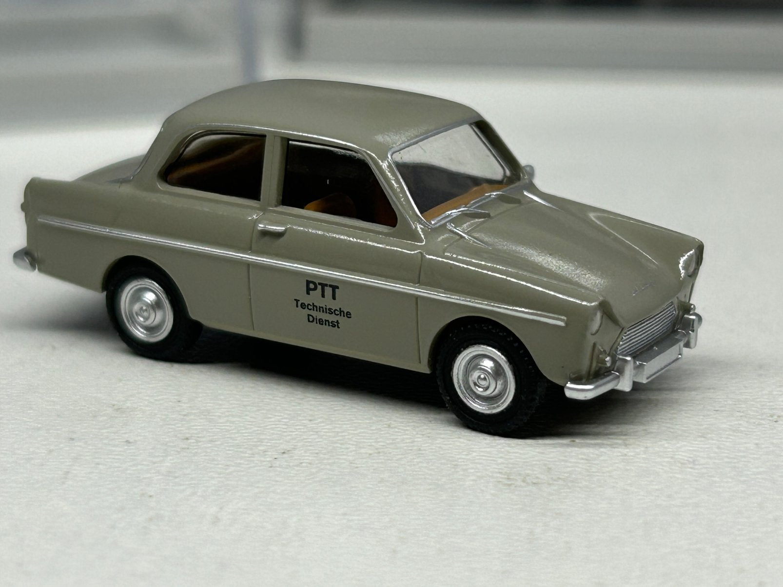 Brekina Daf 600 PTT Technische dienst MIB HO, Ophalen of Verzenden, Zo goed als nieuw, Bus of Vrachtwagen, Brekina