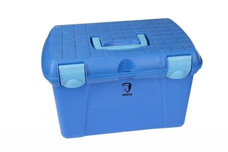 Blauwe Horka grote poetsbox, Dieren en Toebehoren, Paarden en Pony's | Verzorgingsproducten, Nieuw, Ophalen of Verzenden, Info@horka.com