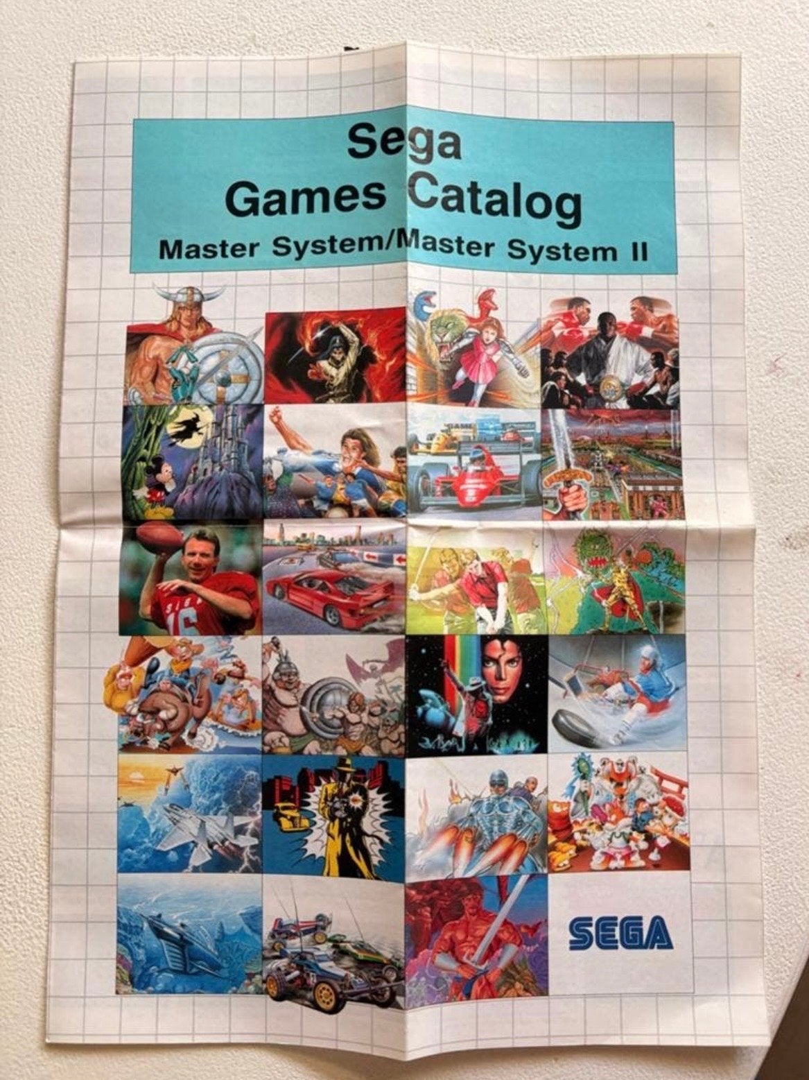 Sega Games Catalogus Master System/Master System II, Ophalen of Verzenden, Gebruikt, Avontuur en Actie, Mega Drive