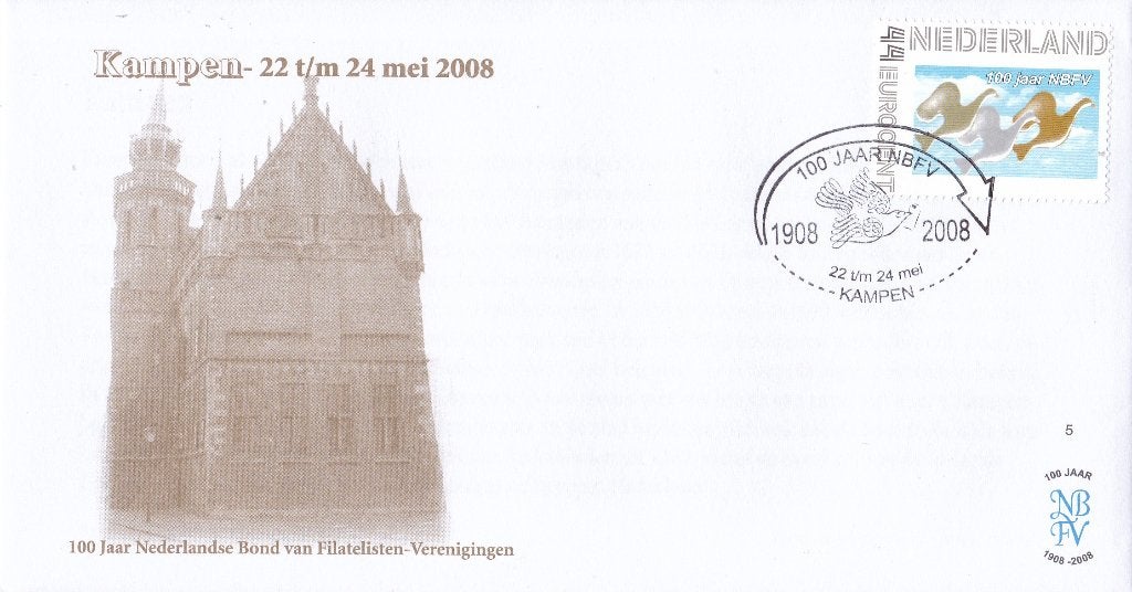 100 jaar NBVF – Kampen – 22 t/m 24 mei 2008, Verzenden, Envelop