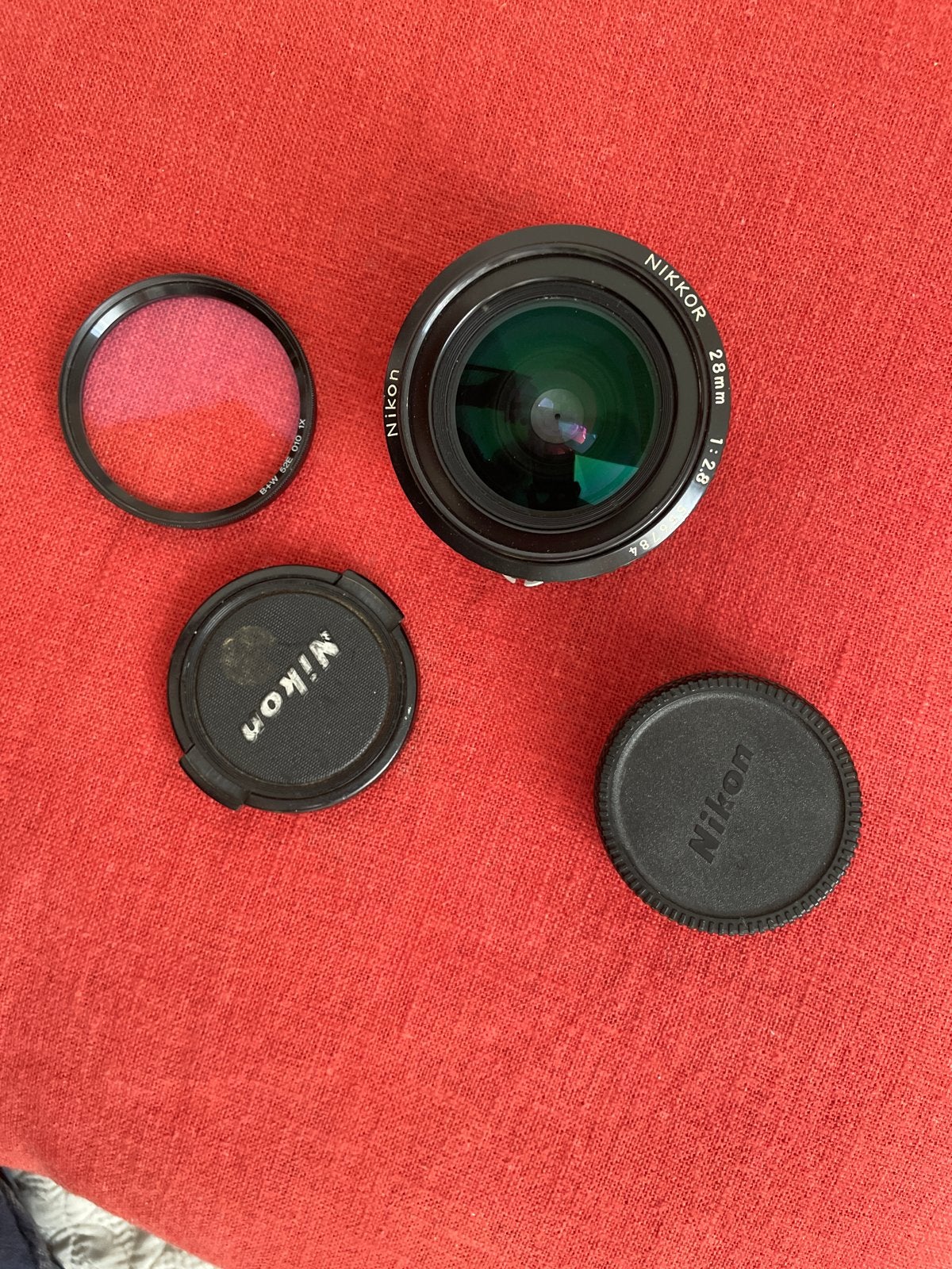 Nikon Nikkor 28mm 1:2.8 lens, Gebruikt, Nikon, Nikon F-mount, Handmatige focus