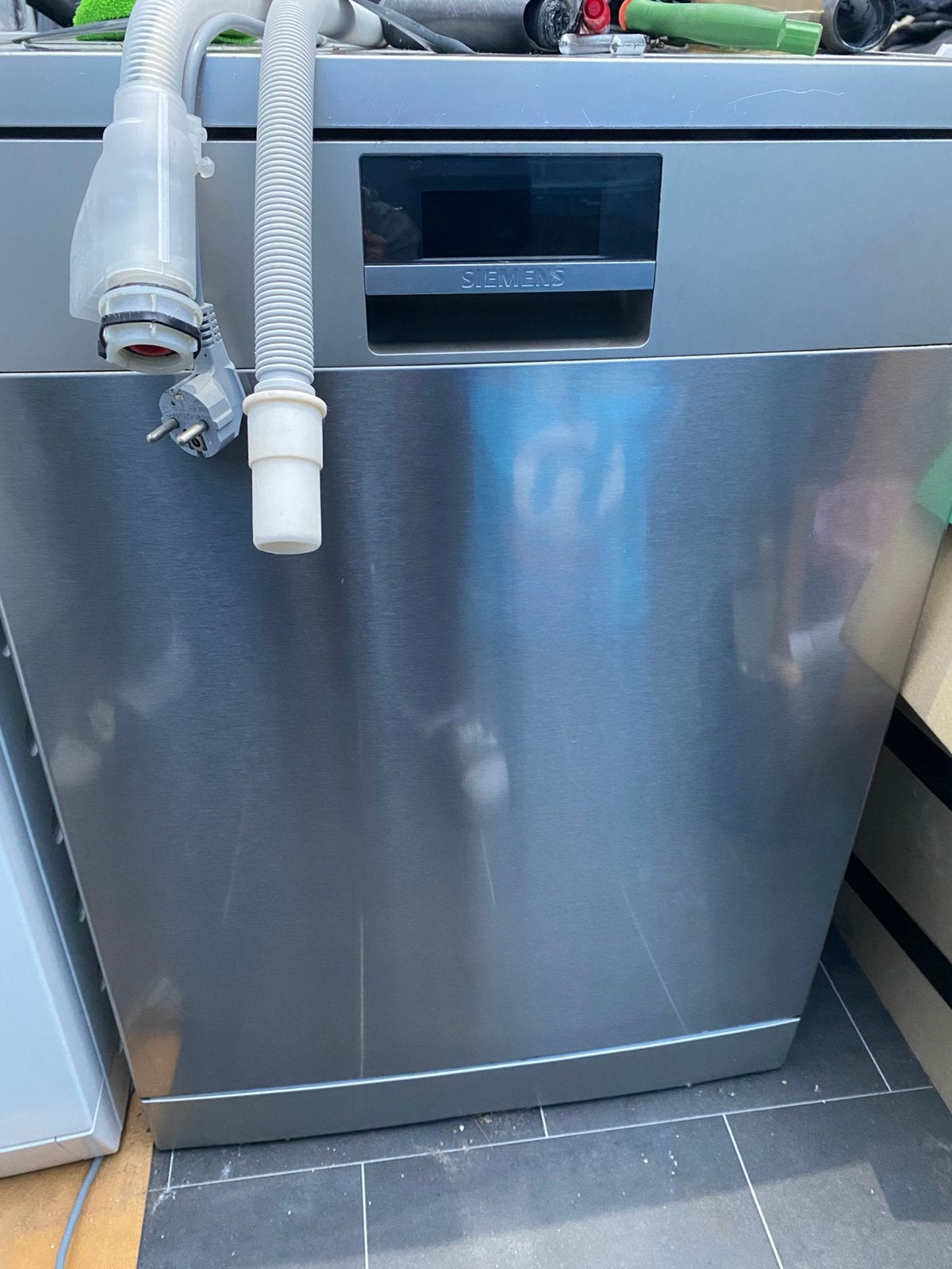 Siemens RVS vaatwasser – nette tweedehands staat, Ophalen of Verzenden, Zo goed als nieuw, 85 tot 90 cm