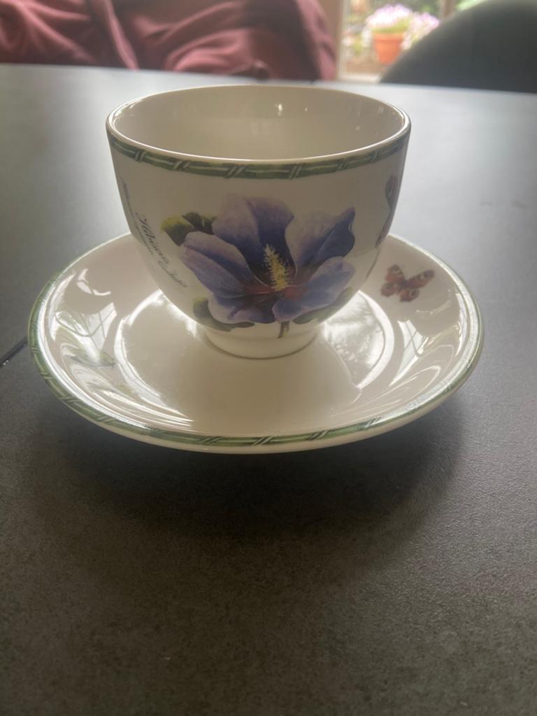 JBS kopje en schotel, Huis en Inrichting, Keuken | Servies, Ophalen of Verzenden, Zo goed als nieuw, Overige stijlen, Kop(pen) en/of Schotel(s)
