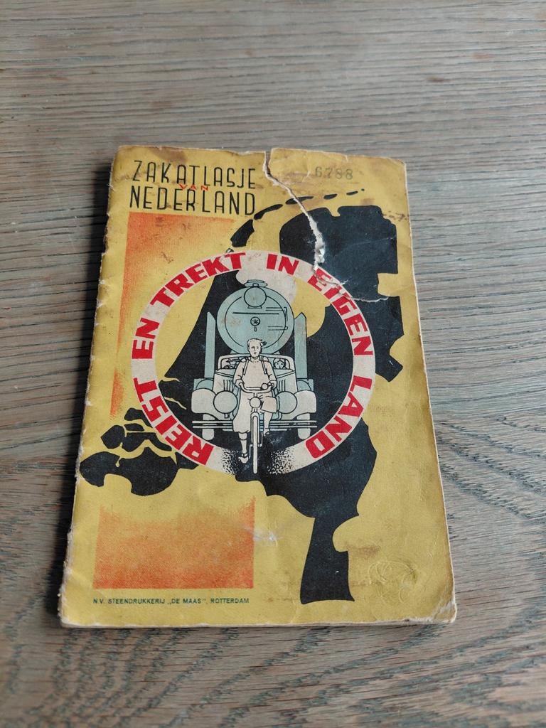 Droste Zakatlasje van Nederland ca. 1925-1930 - vintage, Europa, Ophalen of Verzenden, Reisgids of -boek, Gelezen