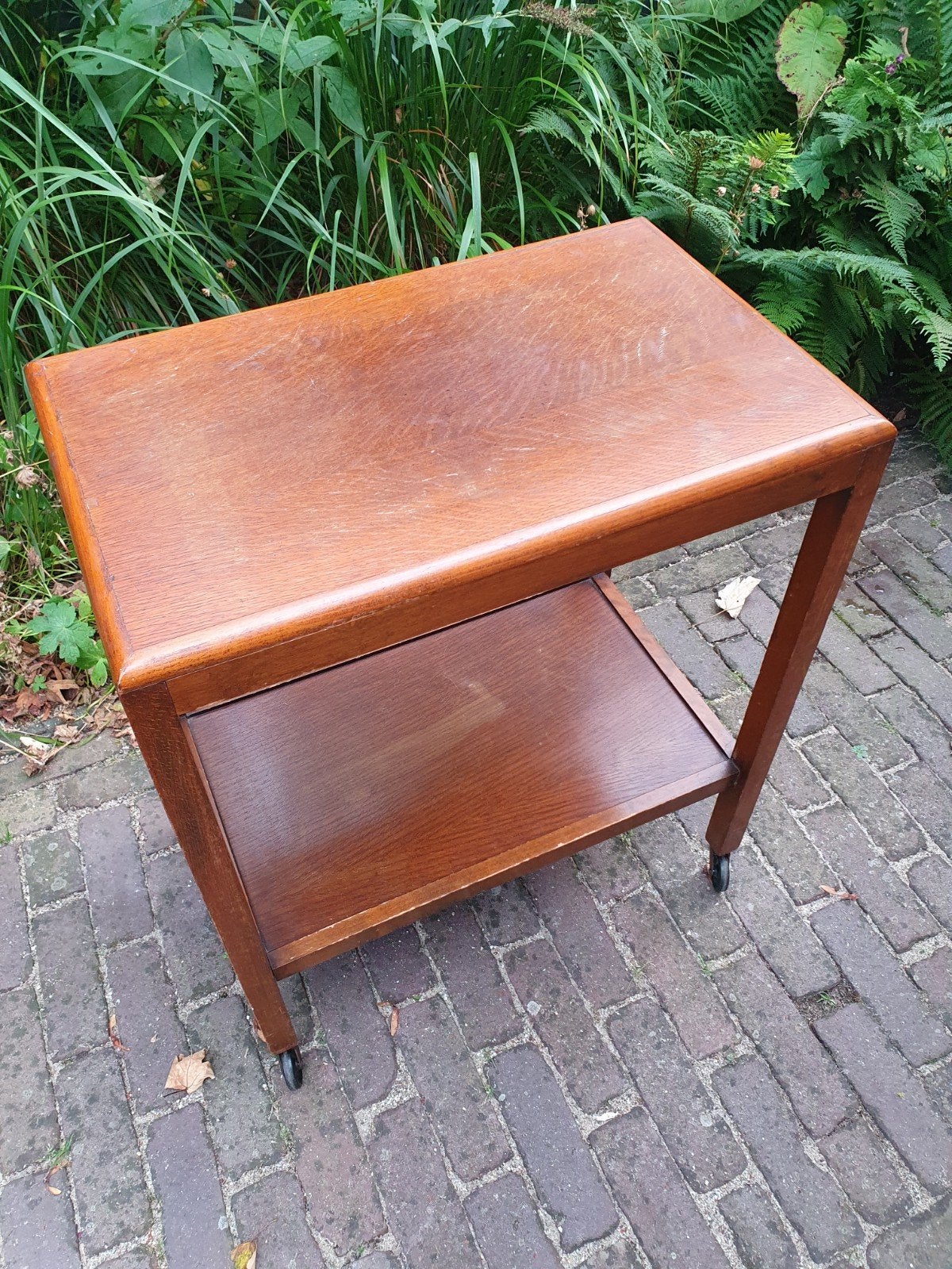 Vintage Houten Serveerwagen / Theewagen - Mid-Century Stijl, Ophalen