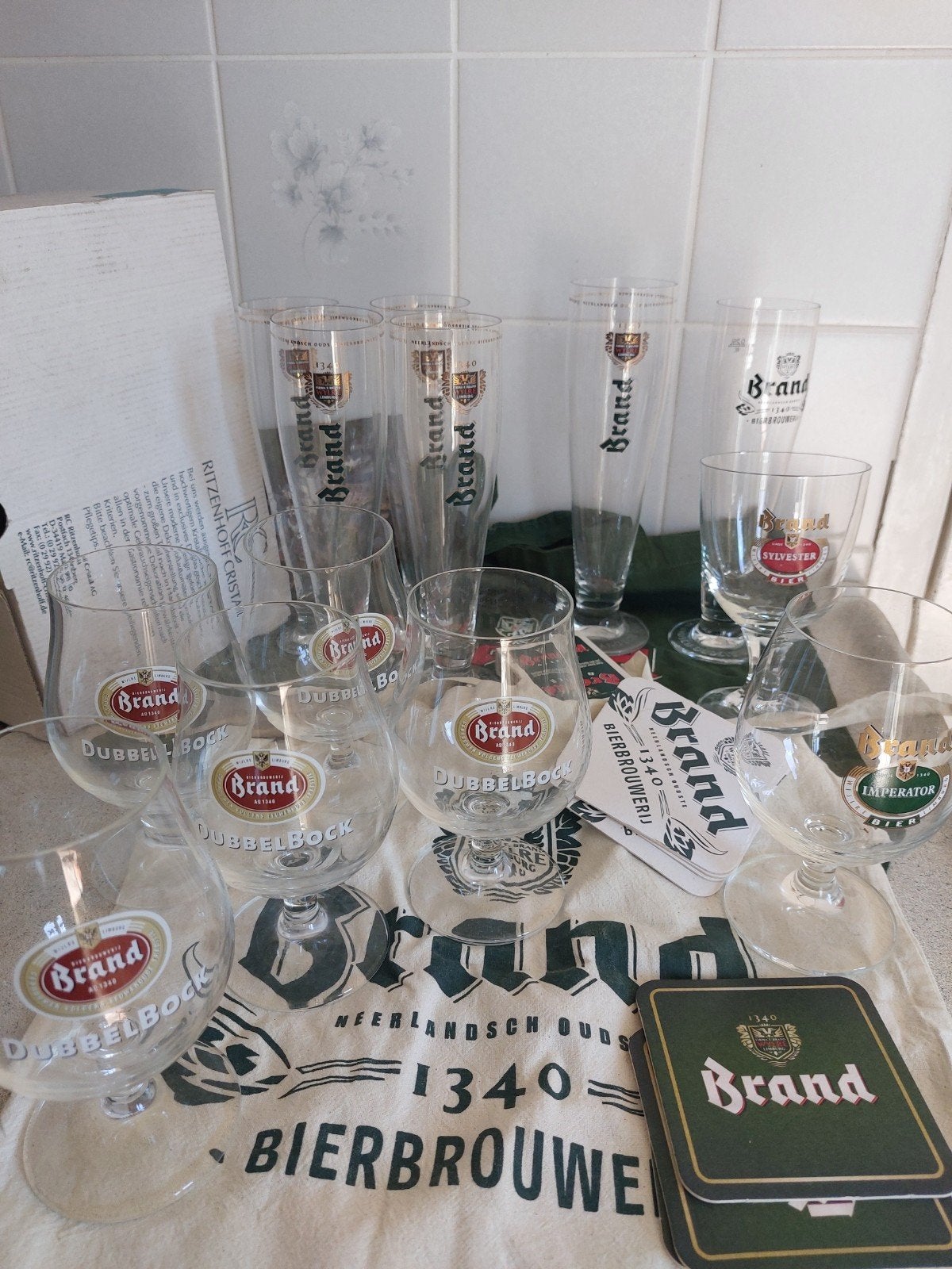 Brandbier glazen enz, Ophalen of Verzenden, Zo goed als nieuw, Overige merken