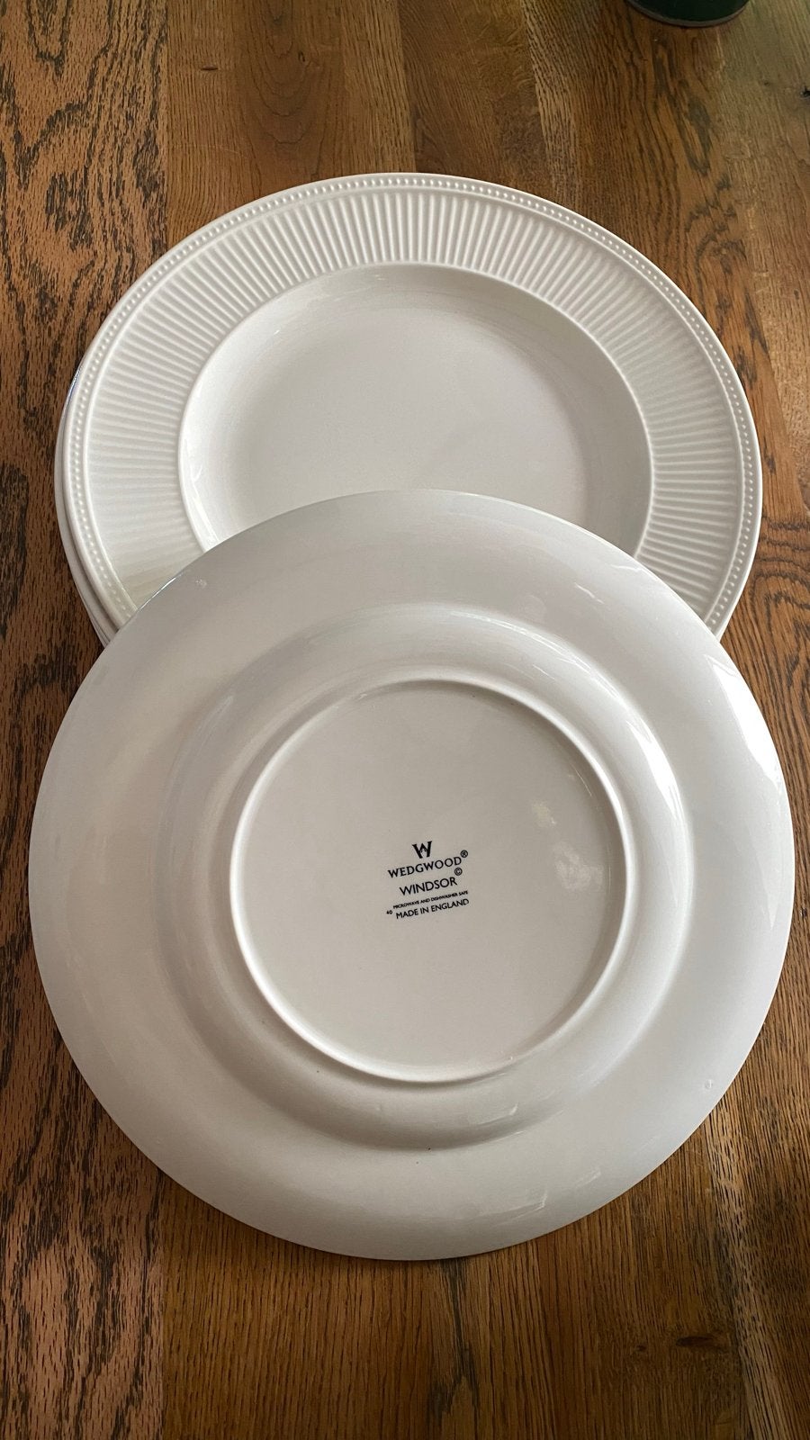 Wedgwood Windsor diner borden 8 stuks, Ophalen of Verzenden, Zo goed als nieuw, Bord(en), Wedgwood