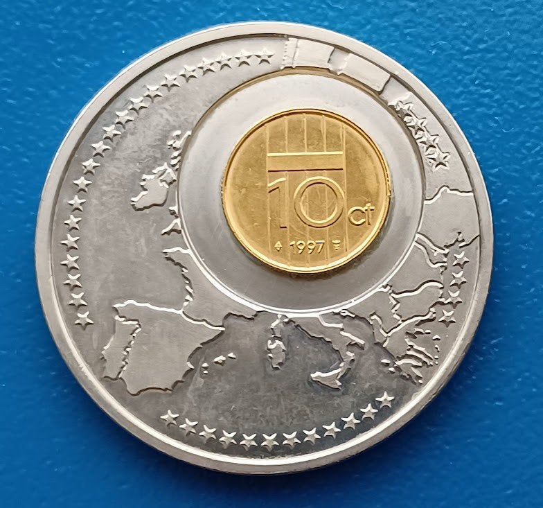 Penning Pea Alteri Succedit Nederland 12,5 euro (a), Postzegels en Munten, Penningen en Medailles, Verzenden, Overige materialen