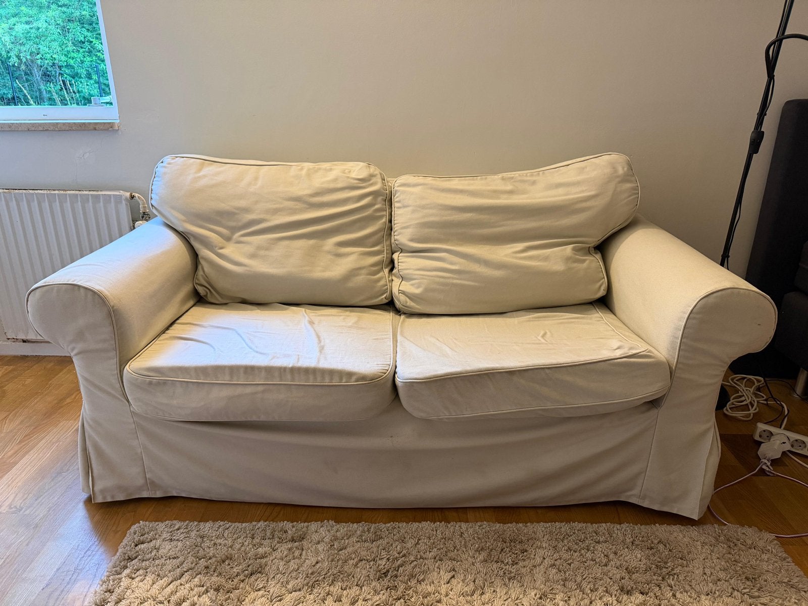 Gratis! Ikea Ektorp Bank, Ophalen, Tweepersoons, 75 tot 100 cm, Zo goed als nieuw