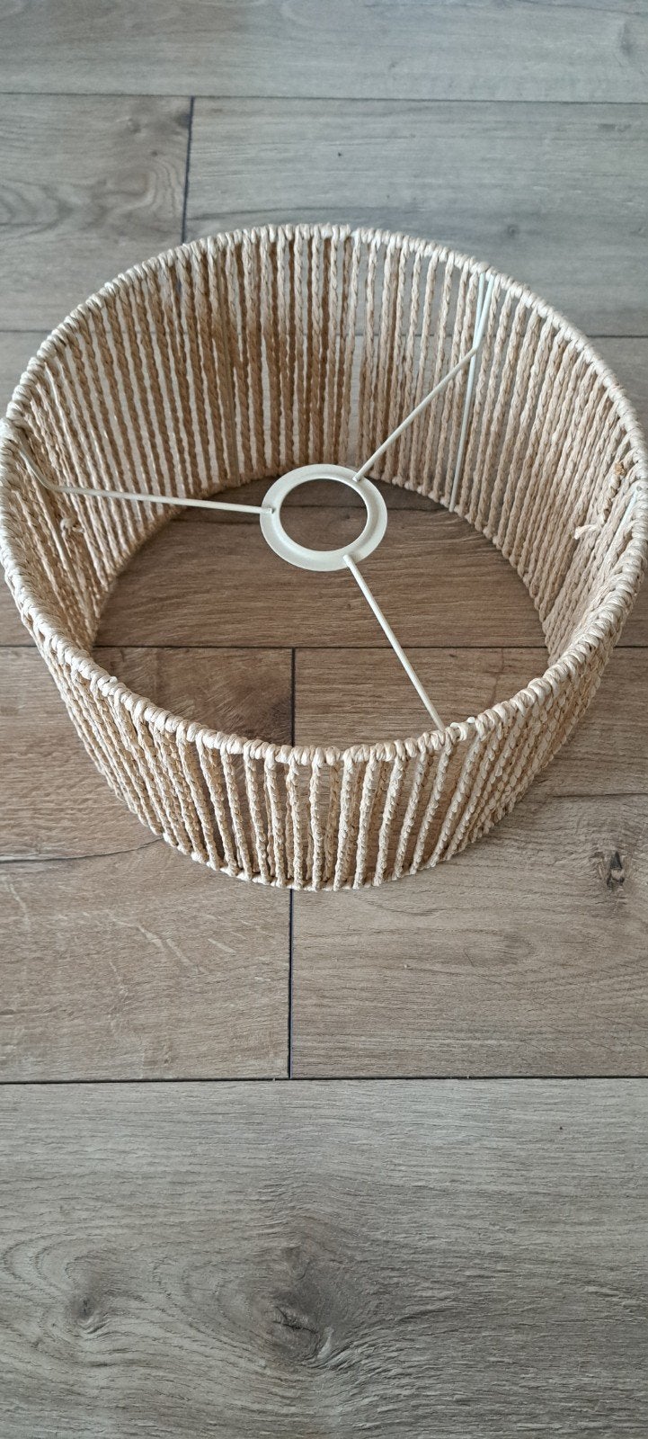 Xenos lampenkap Ø 28 cm, Gebruikt, Beige, Rond, Ophalen of Verzenden