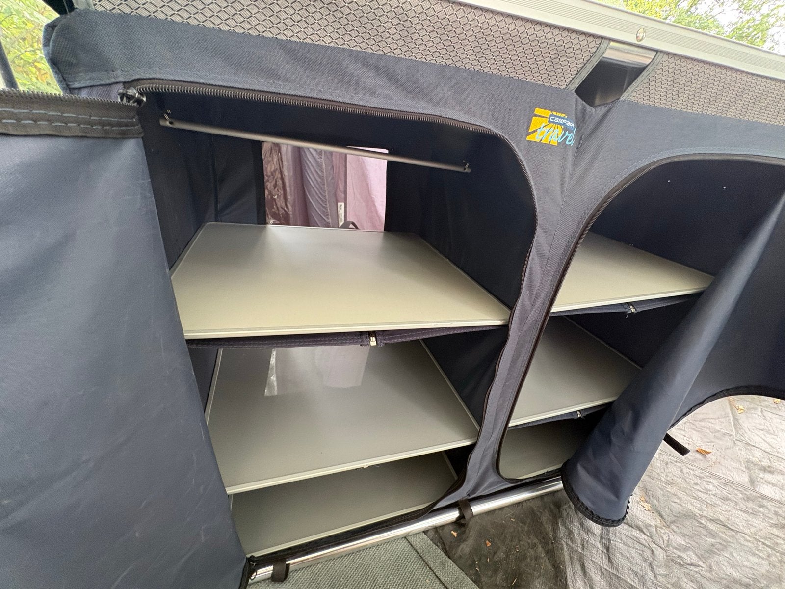 Campingkast met opbergtas, gebruikt, Ophalen, Gebruikt