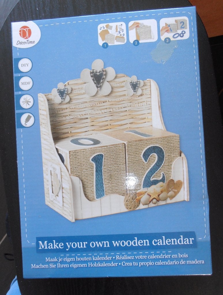 houten kalender maken, Ophalen of Verzenden, Nieuw, Hout, Knutselset