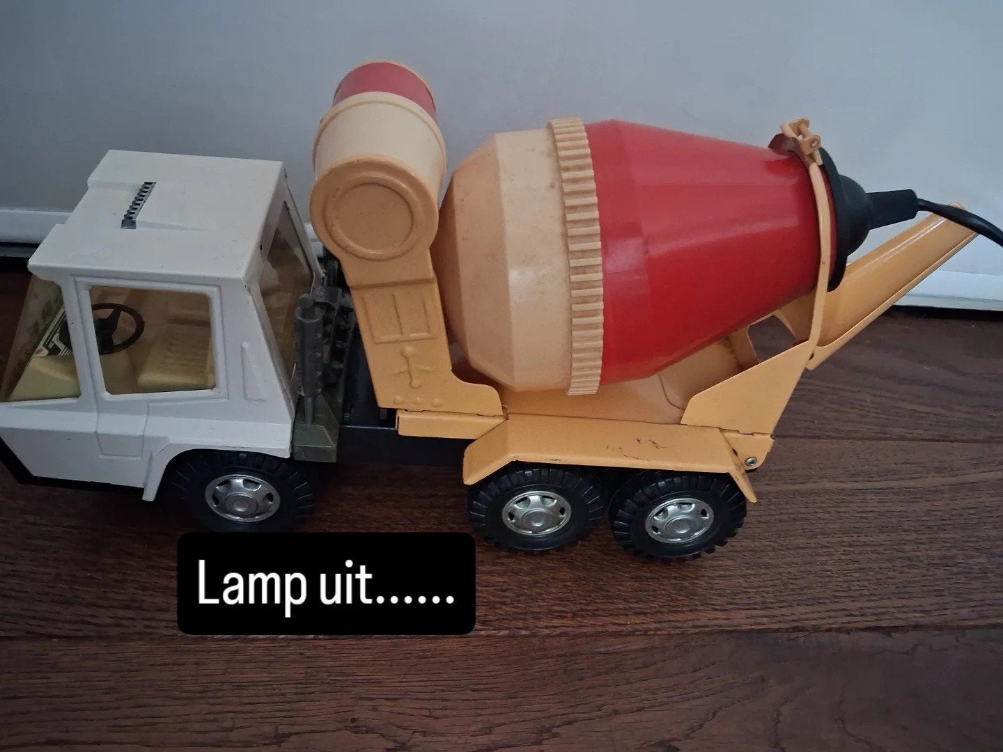 Unieke vintage  Cementwagen Lamp - Tigre 2.000, Kinderen en Baby's, Speelgoed | Speelgoedvoertuigen, Gebruikt, Ophalen of Verzenden
