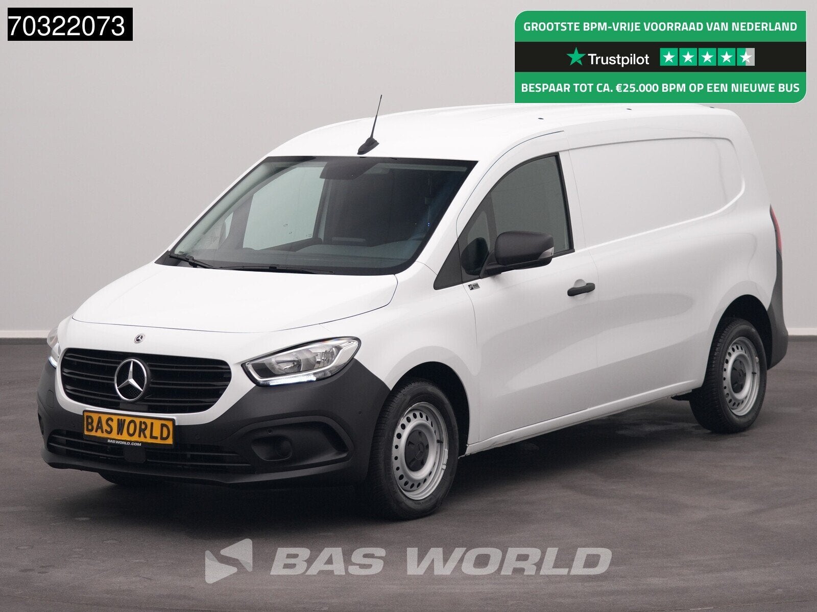 Mercedes Citan 112 CDi L2H1 LED Airco Camera Cruise Parkeers, Auto's, Bestelauto's, Stof, Gebruikt, Euro 6, 4 cilinders